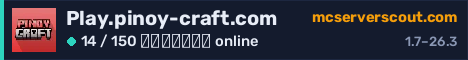 Banner του server Play.pinoy-craft.com