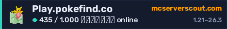 Banner του server Play.pokefind.co