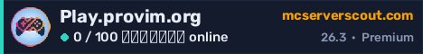 Banner του server Play.provim.org