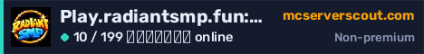 Banner του server Play.radiantsmp.fun:19132