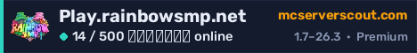Banner του server Play.rainbowsmp.net