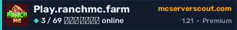 Banner του server Play.ranchmc.farm