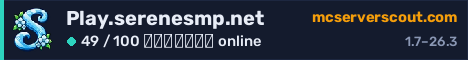 Banner του server Play.serenesmp.net