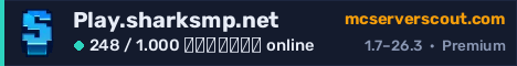 Banner του server Play.sharksmp.net