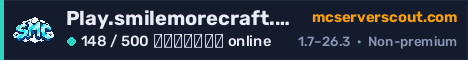 Banner του server Play.smilemorecraft.com