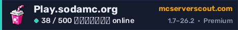 Banner του server Play.sodamc.org