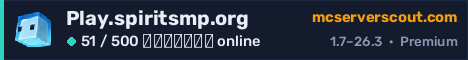 Banner του server Play.spiritsmp.org