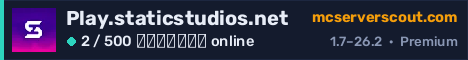 Banner του server Play.staticstudios.net