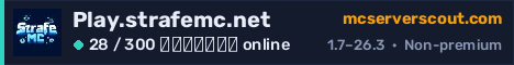 Banner του server Play.strafemc.net