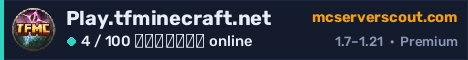 Banner του server Play.tfminecraft.net