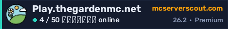 Banner του server Play.thegardenmc.net