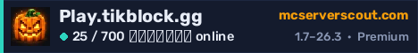 Banner του server Play.tikblock.gg