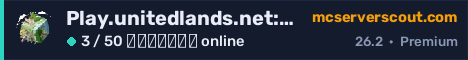 Banner του server Play.unitedlands.net:8060