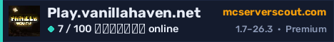 Banner του server Play.vanillahaven.net