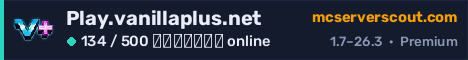 Banner του server Play.vanillaplus.net