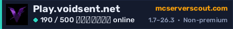 Banner του server Play.voidsent.net