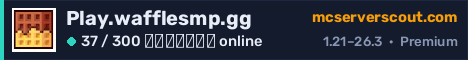 Banner του server Play.wafflesmp.gg