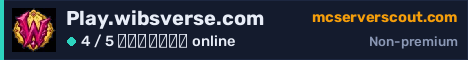 Banner του server Play.wibsverse.com
