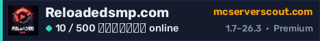 Banner του server Reloadedsmp.com