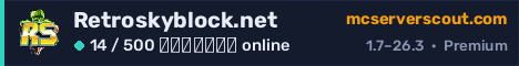 Banner του server Retroskyblock.net