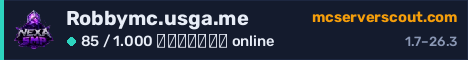Banner του server Robbymc.usga.me