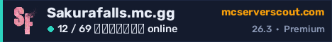 Banner του server Sakurafalls.mc.gg
