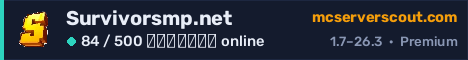 Banner του server Survivorsmp.net