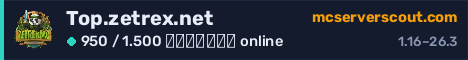 Banner του server Top.zetrex.net