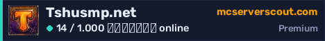 Banner του server Tshusmp.net