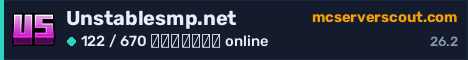 Banner του server Unstablesmp.net