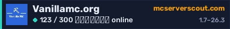 Banner του server Vanillamc.org