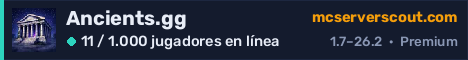 Banner del servidor Ancients.gg