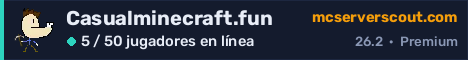Banner del servidor Casualminecraft.fun