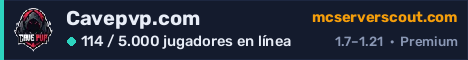 Banner del servidor Cavepvp.com