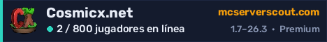Banner del servidor Cosmicx.net