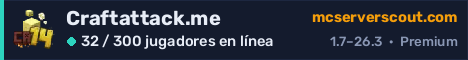 Banner del servidor Craftattack.me