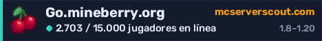 Banner del servidor Go.mineberry.org