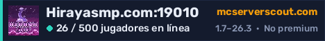 Banner del servidor Hirayasmp.com:19010