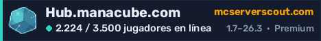 Banner del servidor Hub.manacube.com