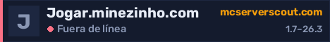 Banner del servidor Jogar.minezinho.com