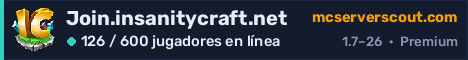 Banner del servidor Join.insanitycraft.net