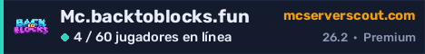 Banner del servidor Mc.backtoblocks.fun