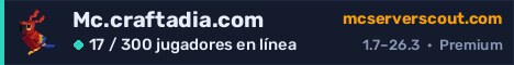 Banner del servidor Mc.craftadia.com