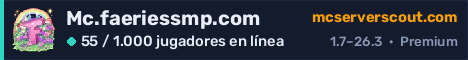 Banner del servidor Mc.faeriessmp.com