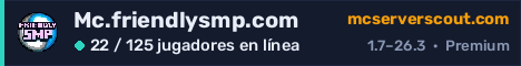 Banner del servidor Mc.friendlysmp.com