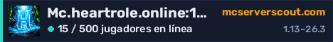 Banner del servidor Mc.heartrole.online:19137