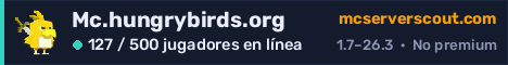 Banner del servidor Mc.hungrybirds.org