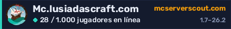 Banner del servidor Mc.lusiadascraft.com