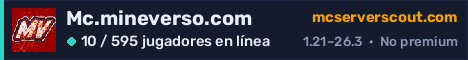 Banner del servidor Mc.mineverso.com