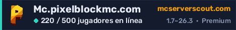 Banner del servidor Mc.pixelblockmc.com
